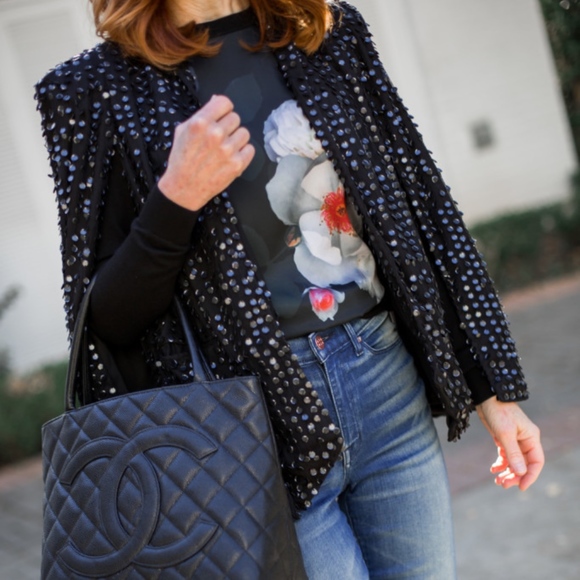 Free People Tanja Pignatelli Clara Tuxedo Cape - Picture 2 of 8